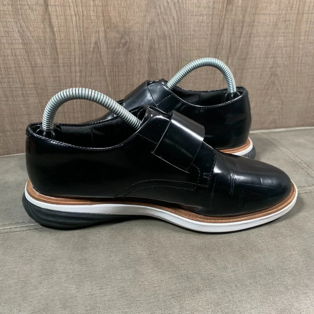 Cole‎ Haan Grand Evolution Womens Size 5D Black Loafer Shoes W08364 Round Toe